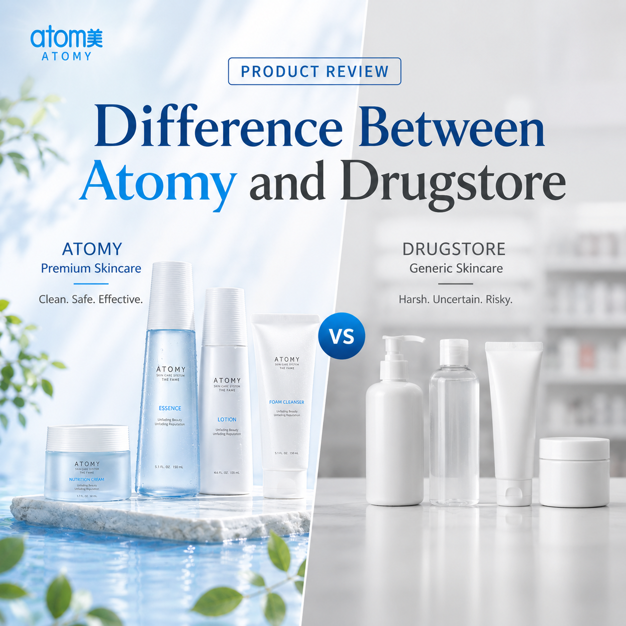Perbezaan Antara Atomy K-Beauty dan Jenama Kedai Ubat Biasa